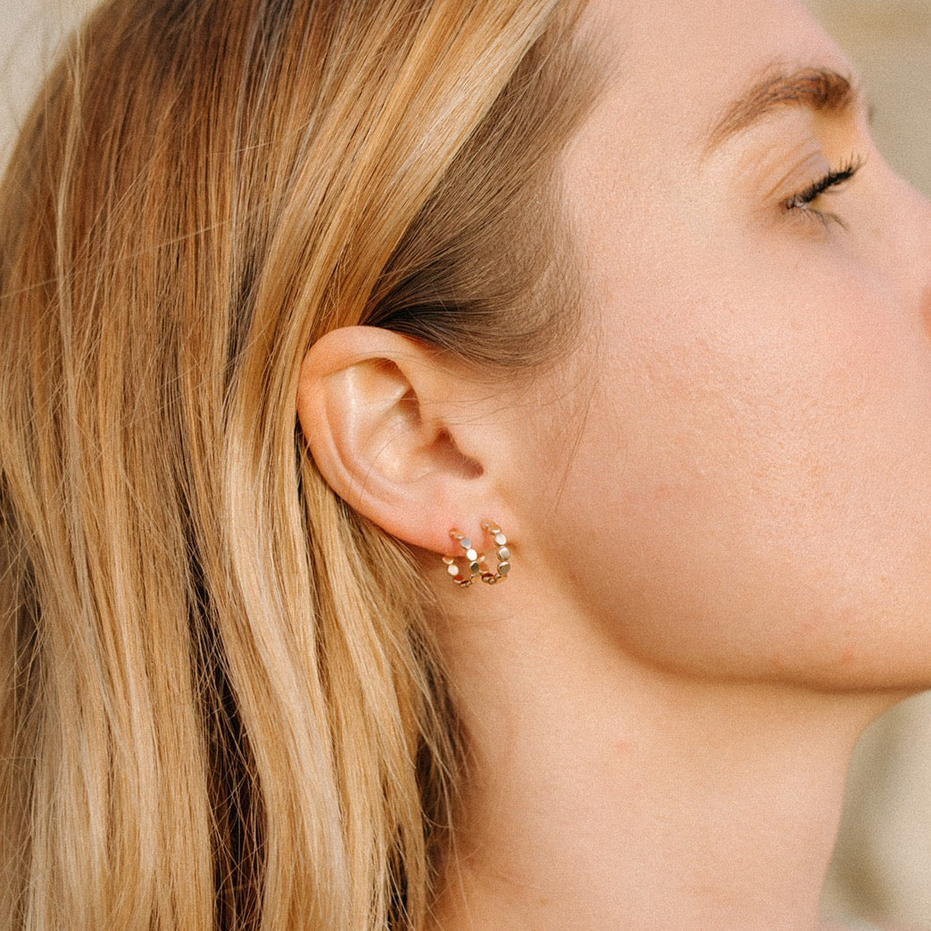 Perfect Beaded Hoops