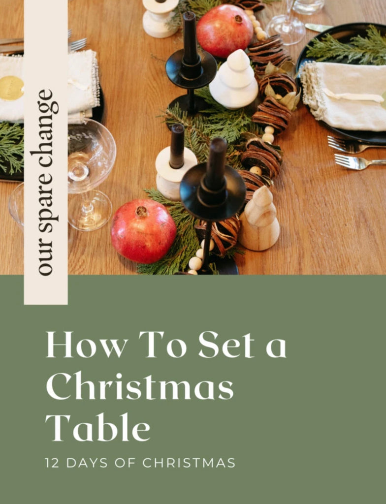 How to Set a Christmas Table
