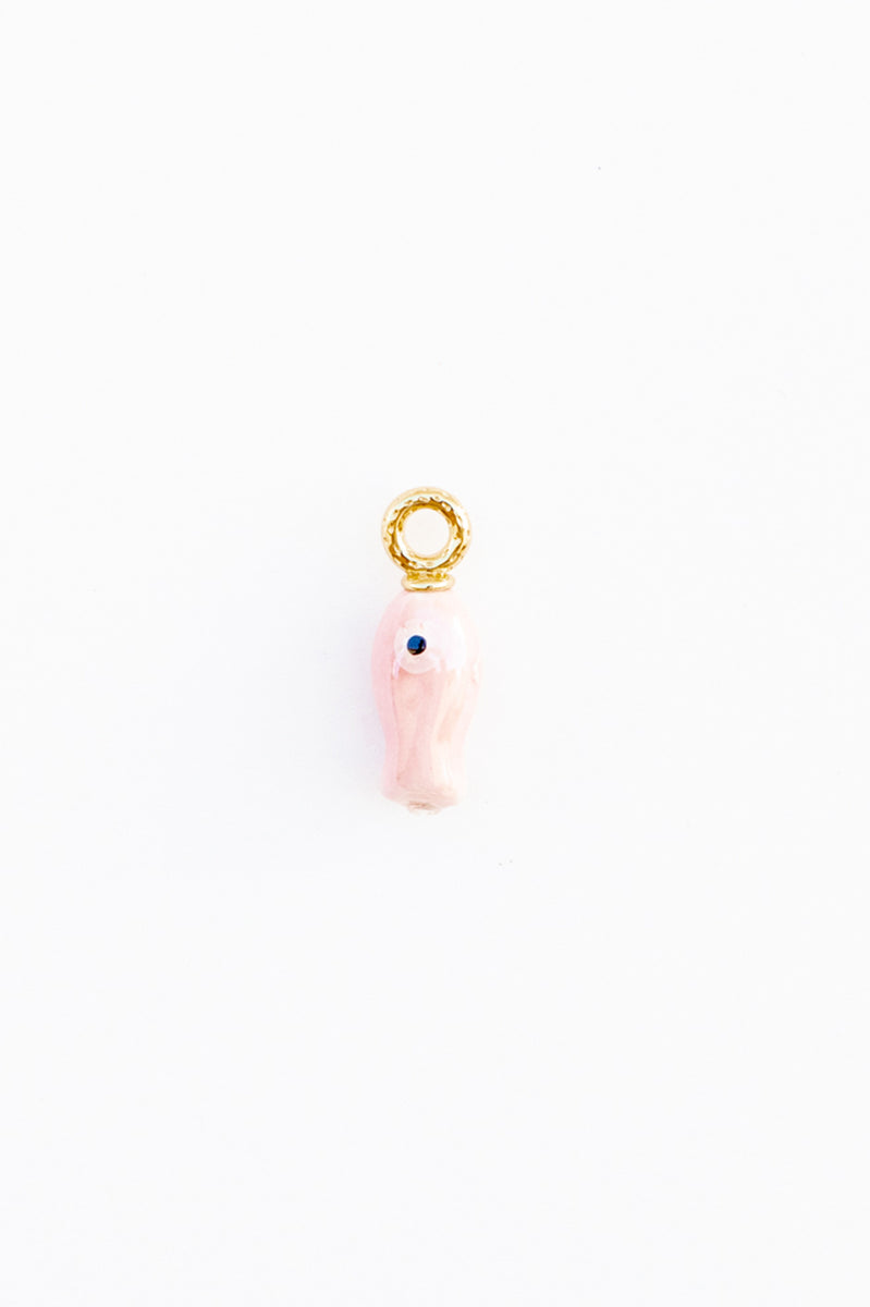 Ceramic Pink Fish Charm – Our Spare Change