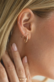 Beaded Hugger + Tiny Hoop Set